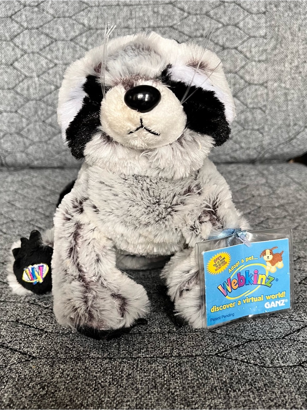 Ganz Webkinz Raccoon HM143 Sealed Code NWT
